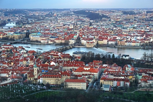 View from Petřín, Prague
