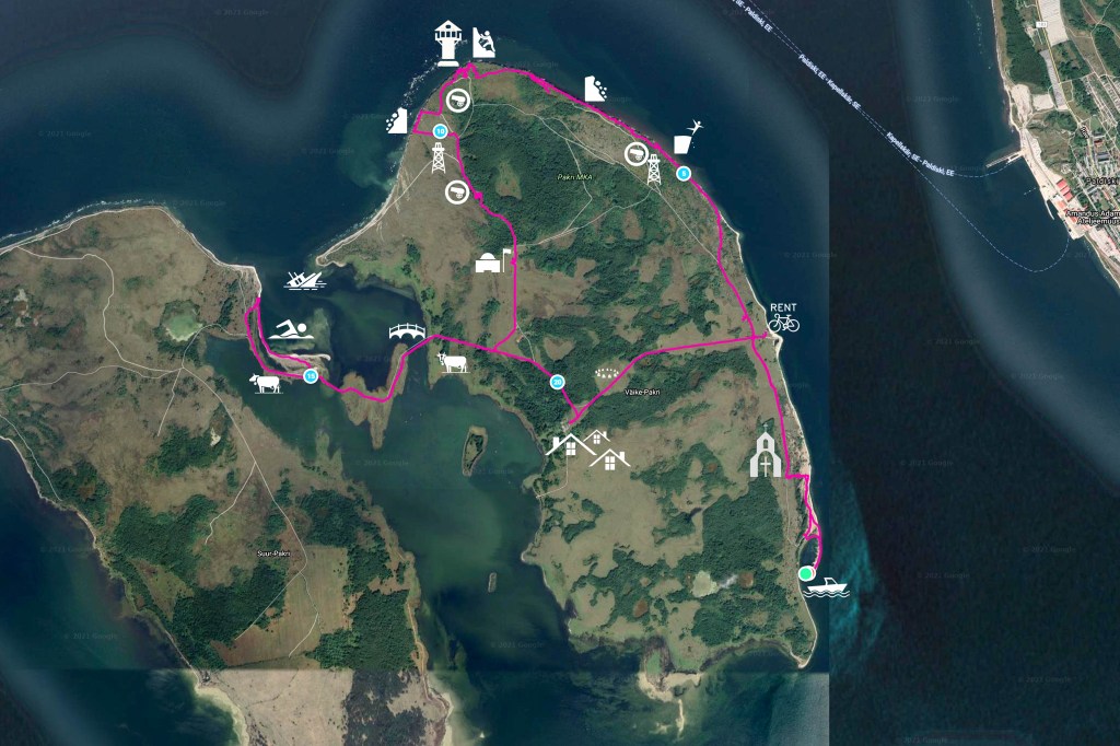 Pakri saarte kaart, Väike-Pakri ja Suur-Pakri