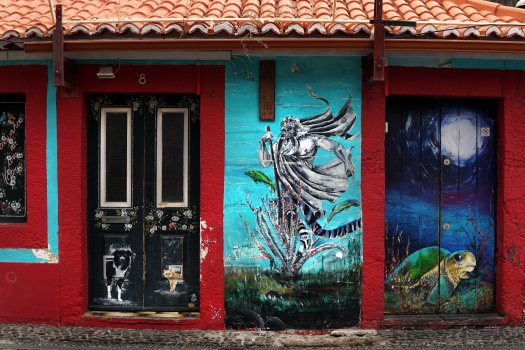 Tänavakunst Funchali tänavail, Madeira